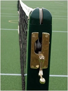 Mini Tennis Posts - Socketed Green