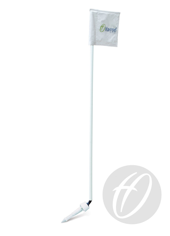 Flag Pole White Spring Back with Socket & Connector