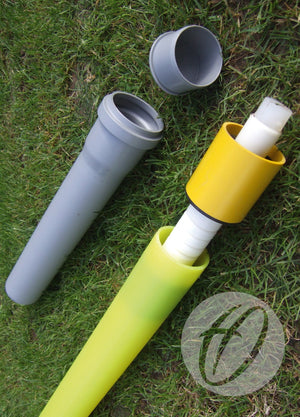 Flag Pole with Flag, Socket & Lid