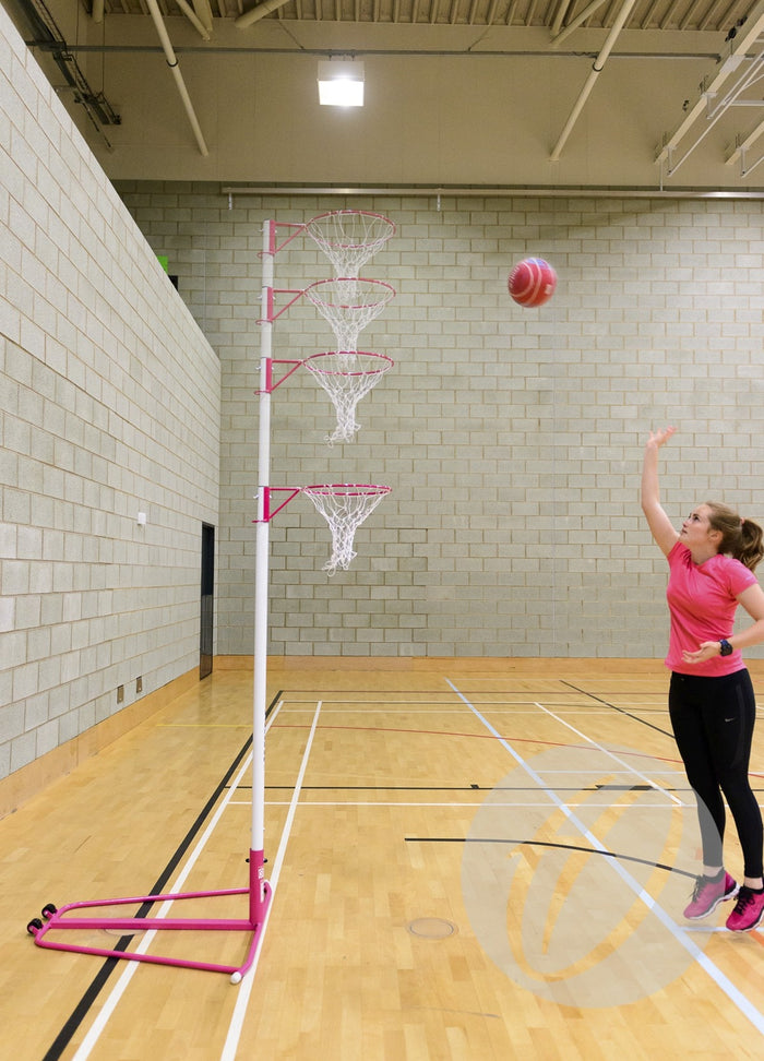 Netball Posts - 10mm Ring - Freestanding Telescopic – Grimshaw Sports ...