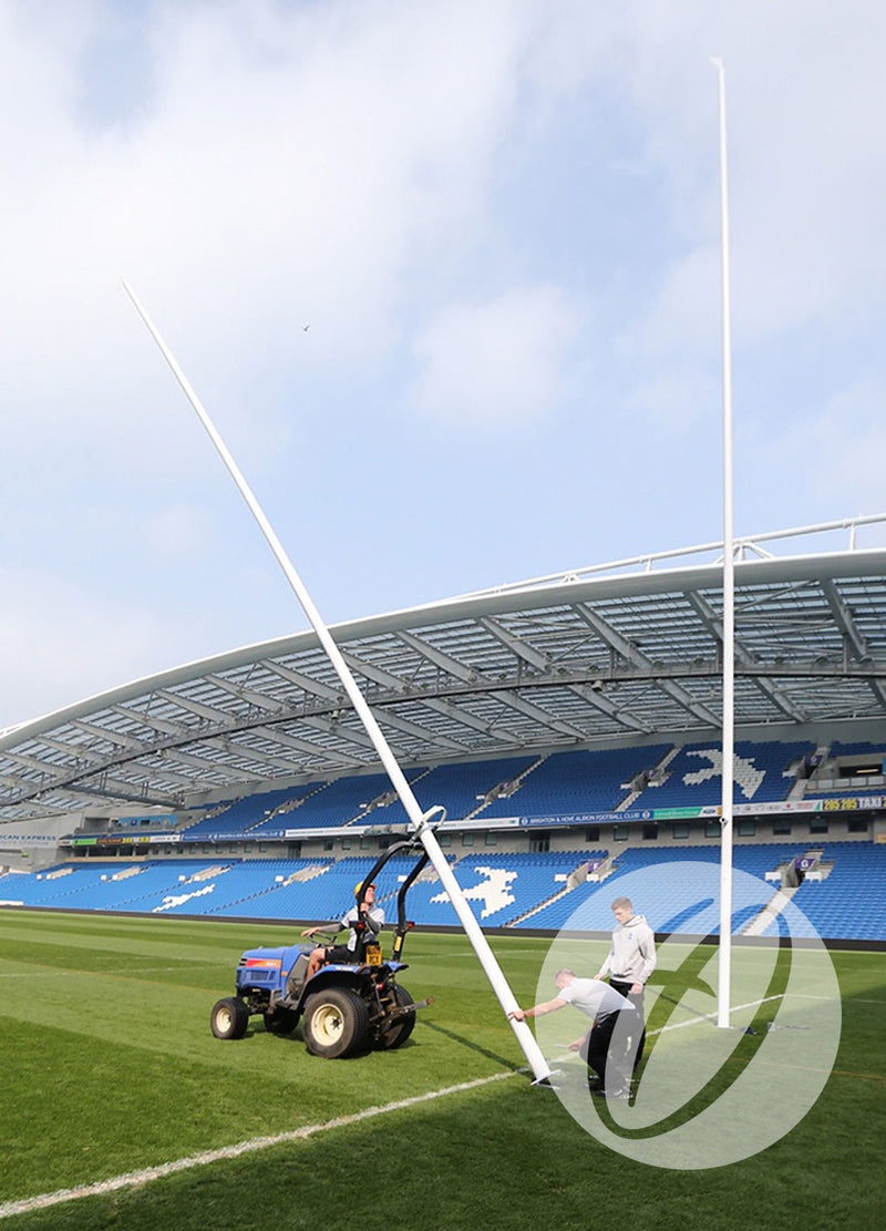 Rugby Posts - 17m Hinged Millennium – Grimshaw Sports Equipment